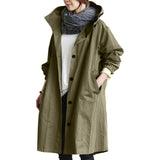 Women's Waterproof Trenchcoat with Long Fit