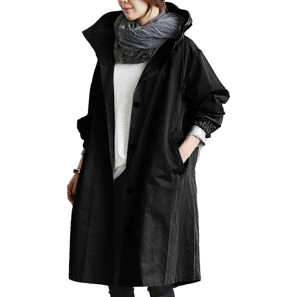 Women's Waterproof Trenchcoat with Long Fit