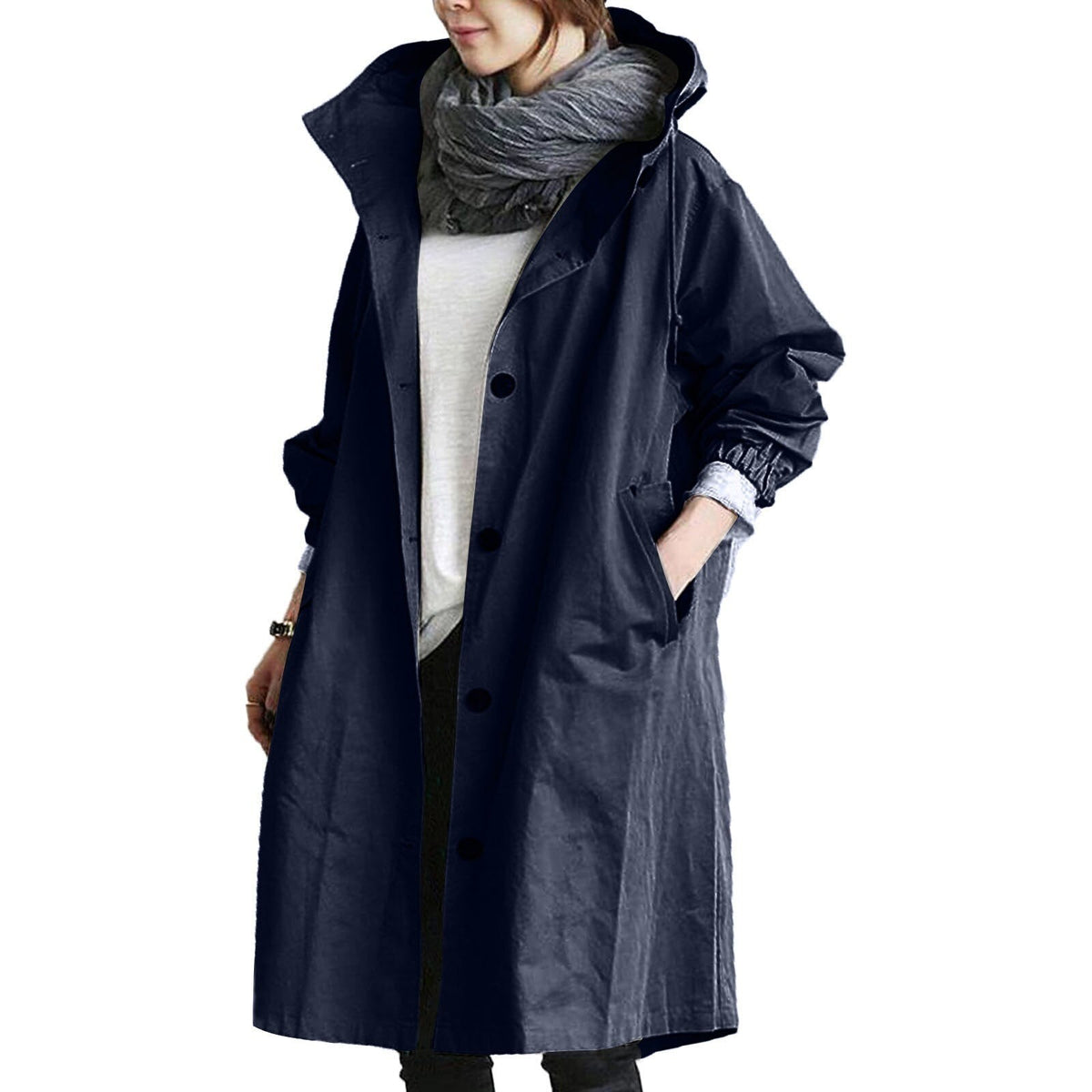Women's Waterproof Trenchcoat with Long Fit