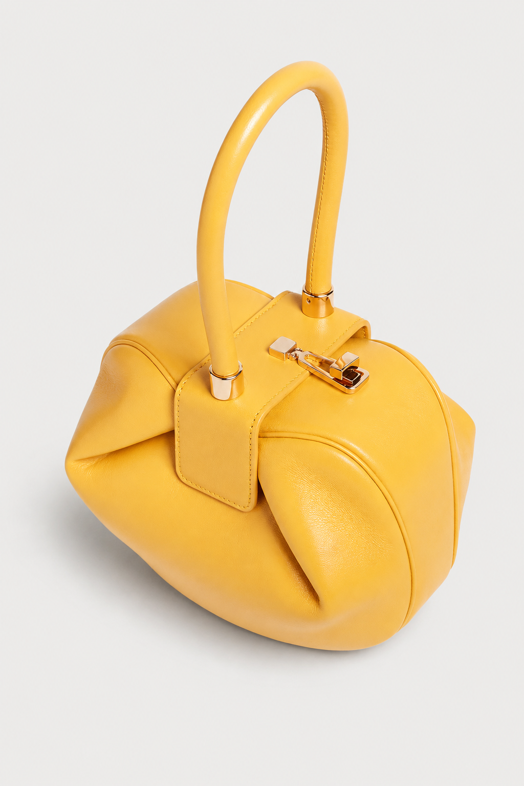 Architectural Frame Top-Handle Handbag
