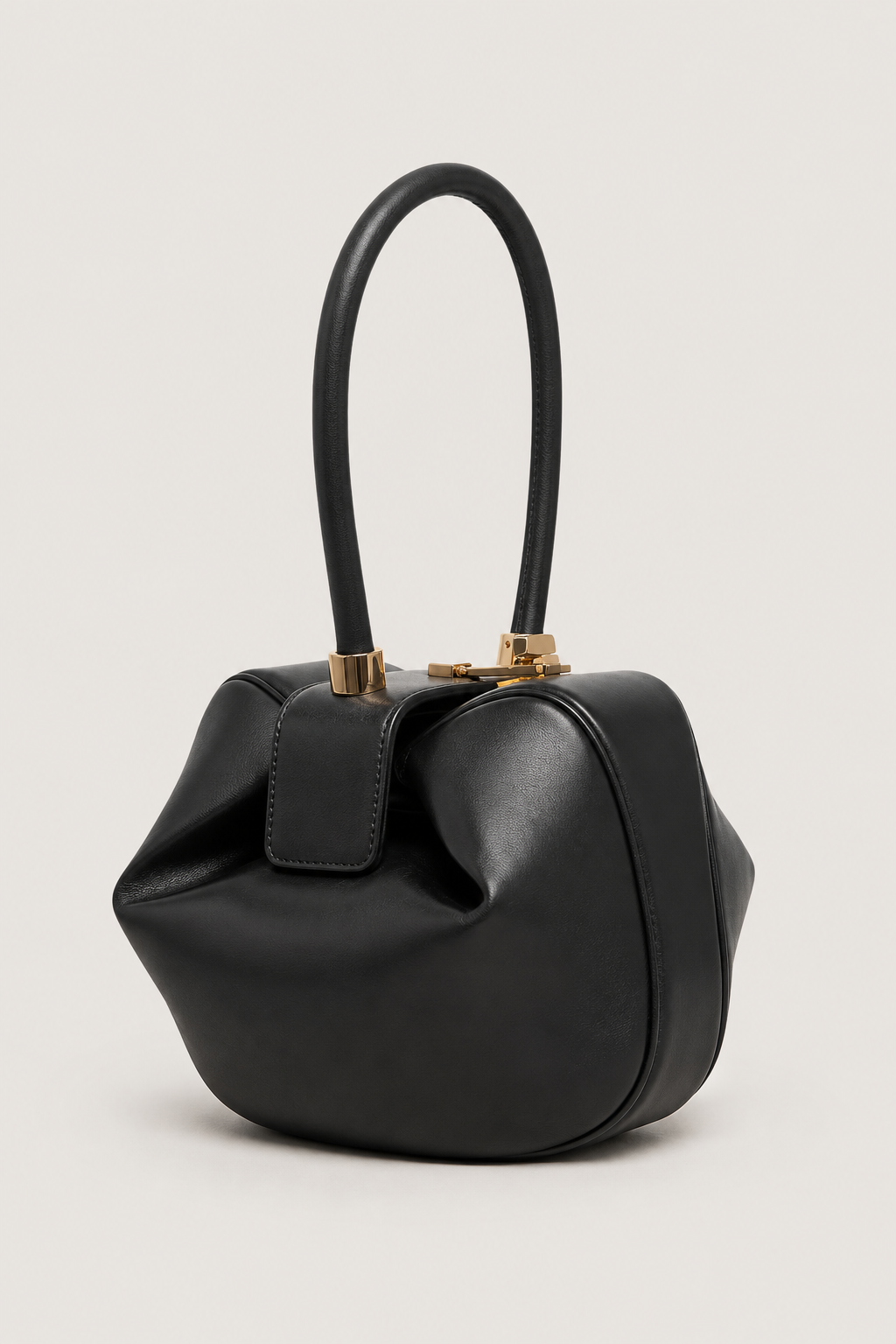 Architectural Frame Top-Handle Handbag