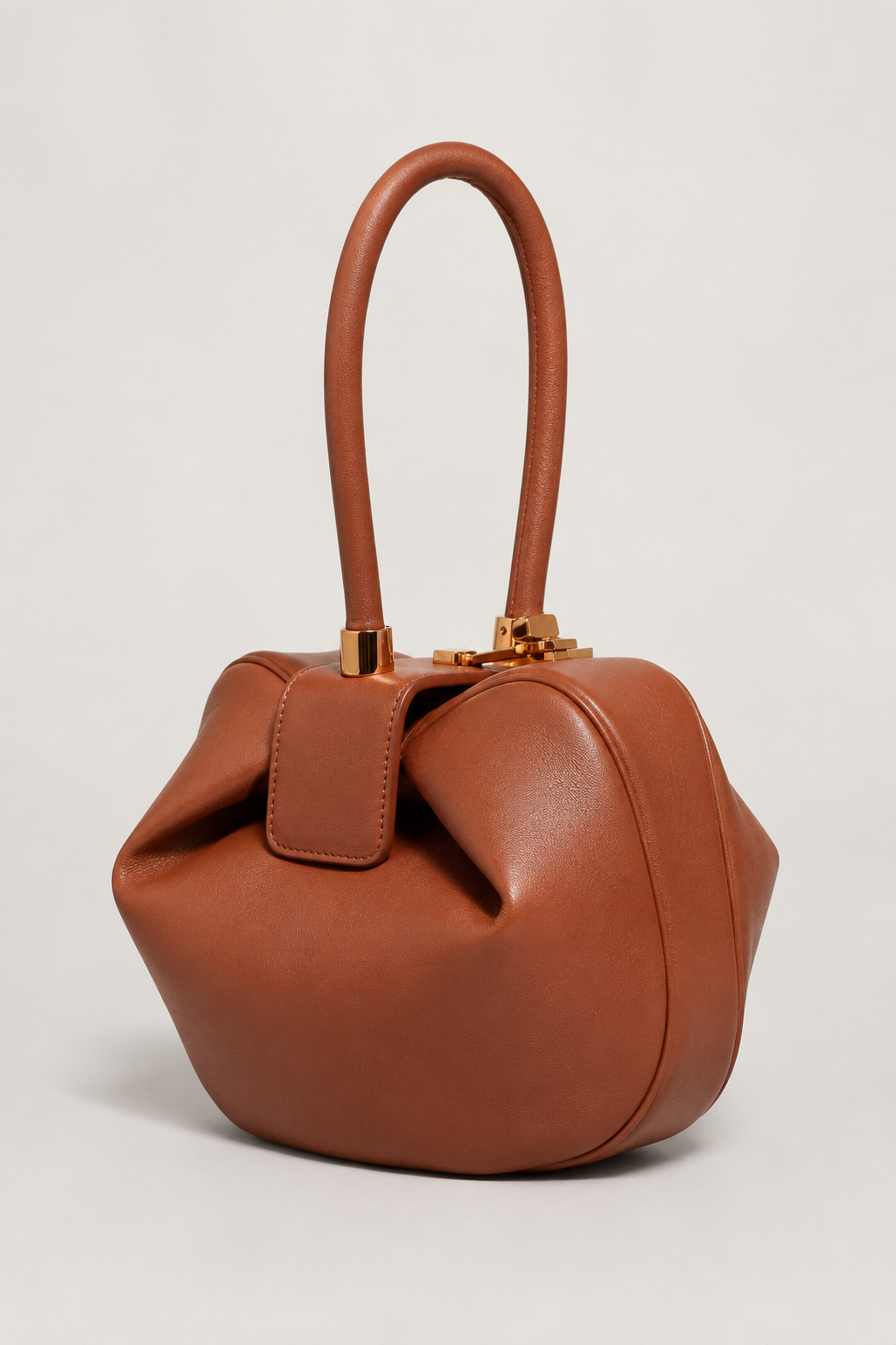 Architectural Frame Top-Handle Handbag