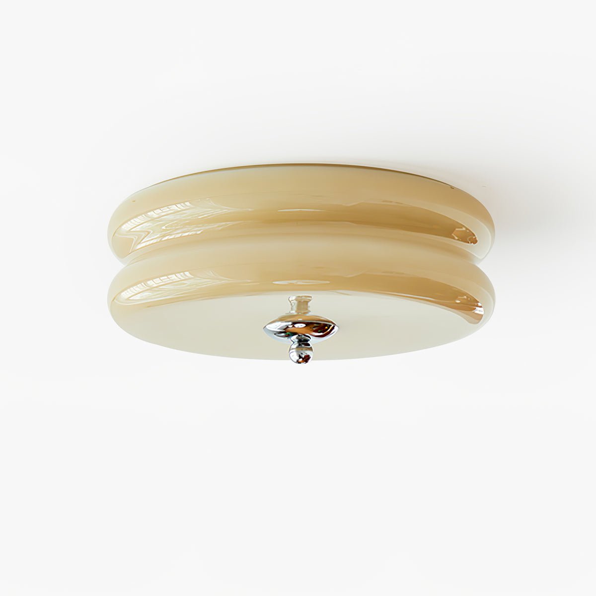 Art Deco Vintage Ceiling Lamp - Glass Dome Design