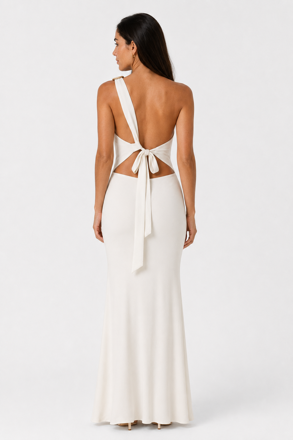 Asymmetric One-Shoulder Dress – Elegant Open Back Formal Evening Dress