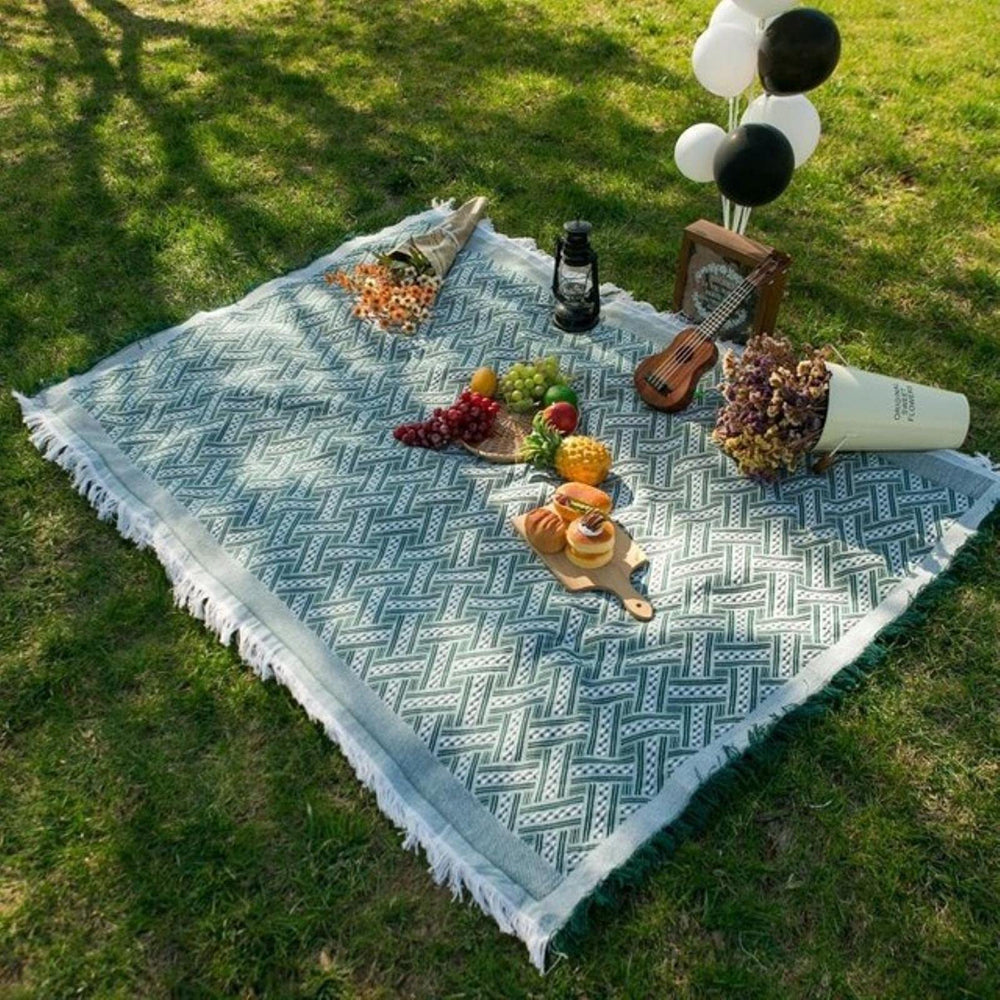 Boho Picnic Blanket | Et moderigtigt boheme-tæppe til dine udendørs aktiviteter - - house & garden - {{ product_tags }