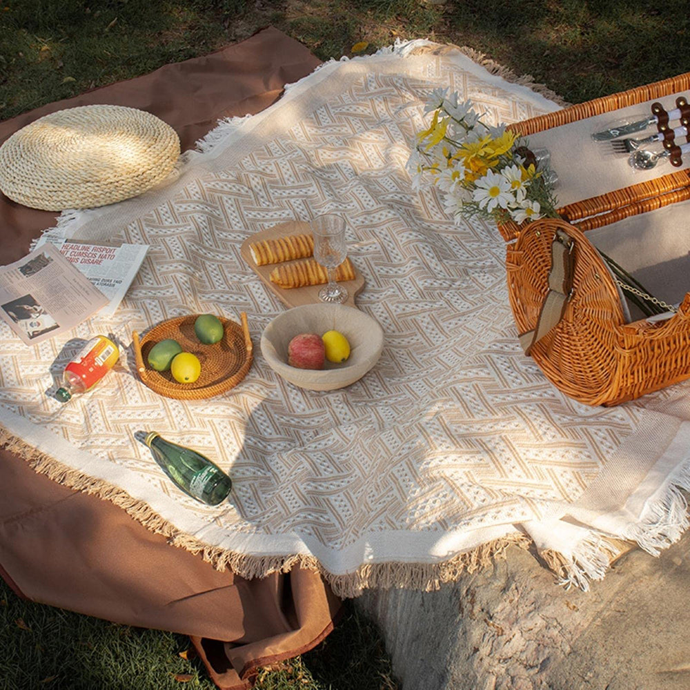 Boho Picnic Blanket | Et moderigtigt boheme-tæppe til dine udendørs aktiviteter - C - house & garden - {{ product_tags }