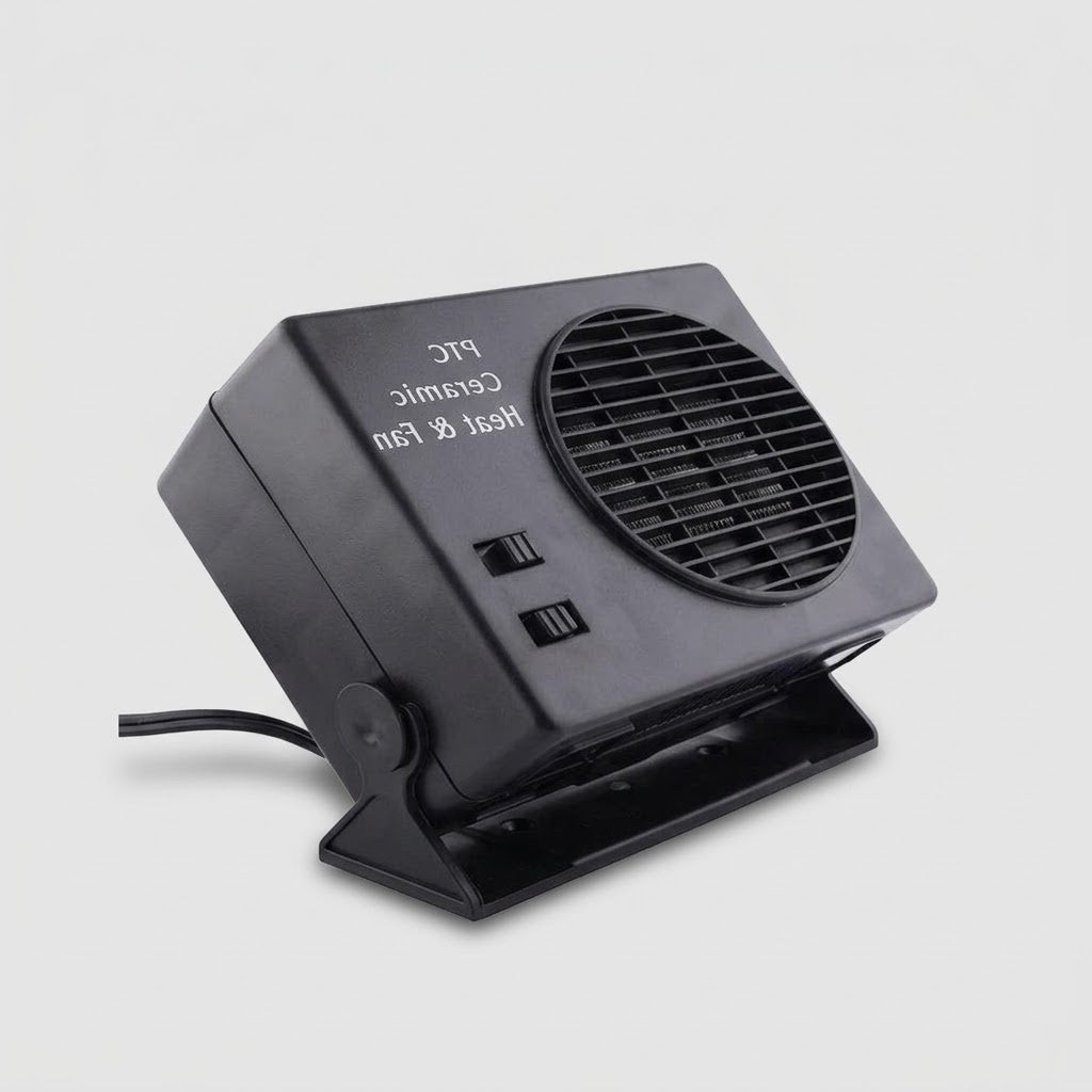 Portable Ceramic Car Heater 300W - 12V Fast Defrost Fan