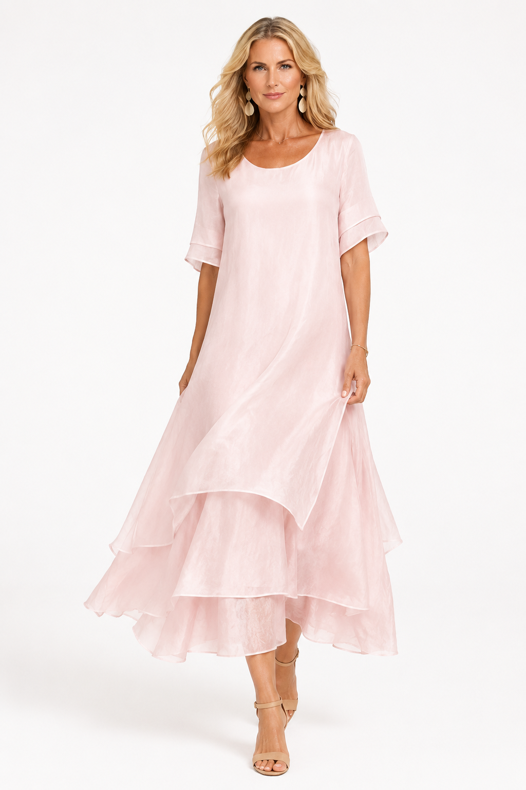 Women's Elegant Flowing Dress - Effortless Style