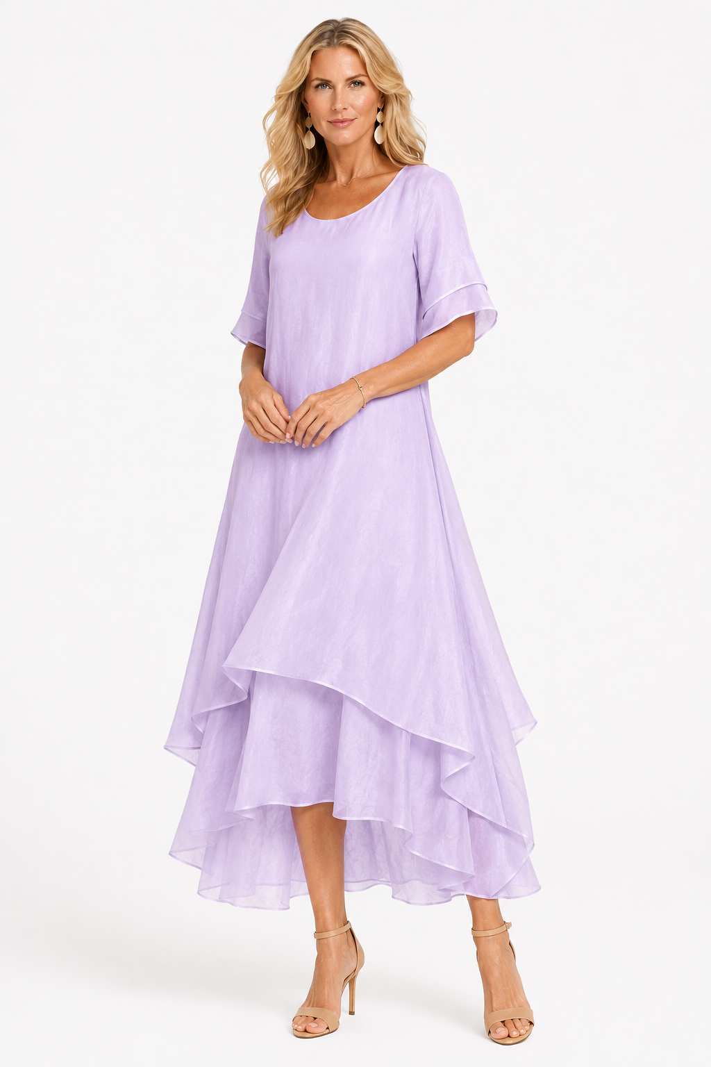 Women's Elegant Flowing Dress - Effortless Style