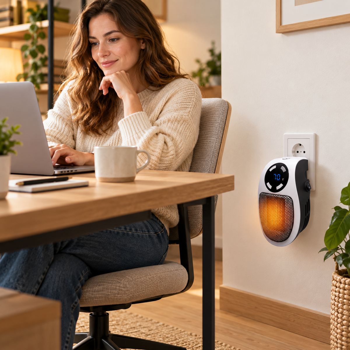 HeatPlug Mini Plug-In Space Heater