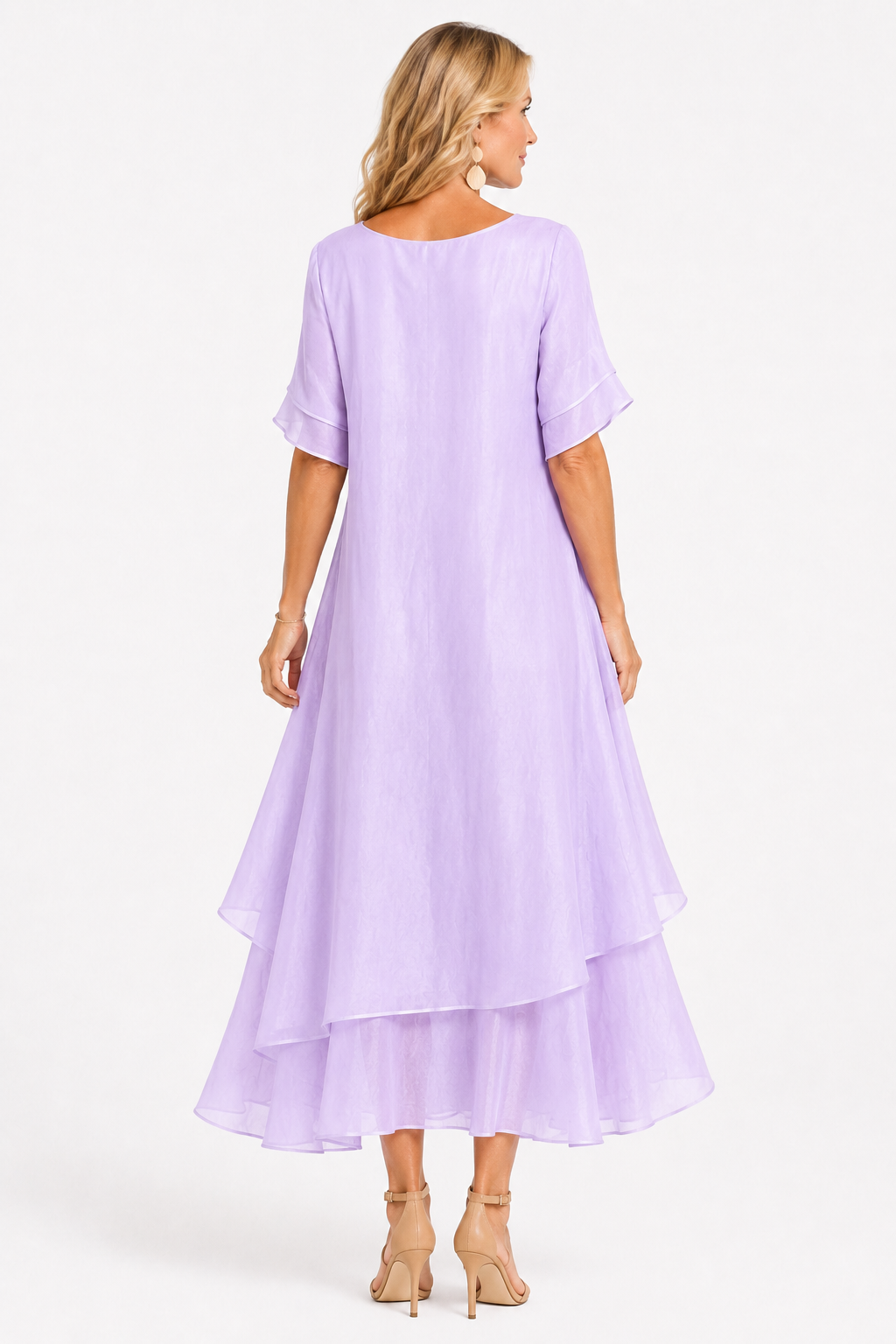 Women's Elegant Flowing Dress - Effortless Style