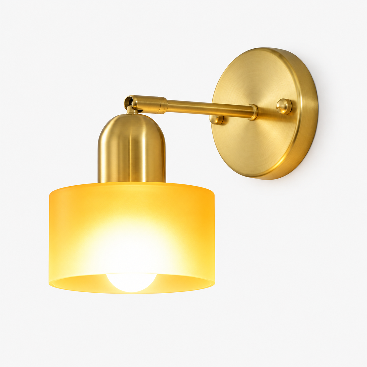 Bauhaus Colored Glass Wall Lamp - Modern Flush Mount Light