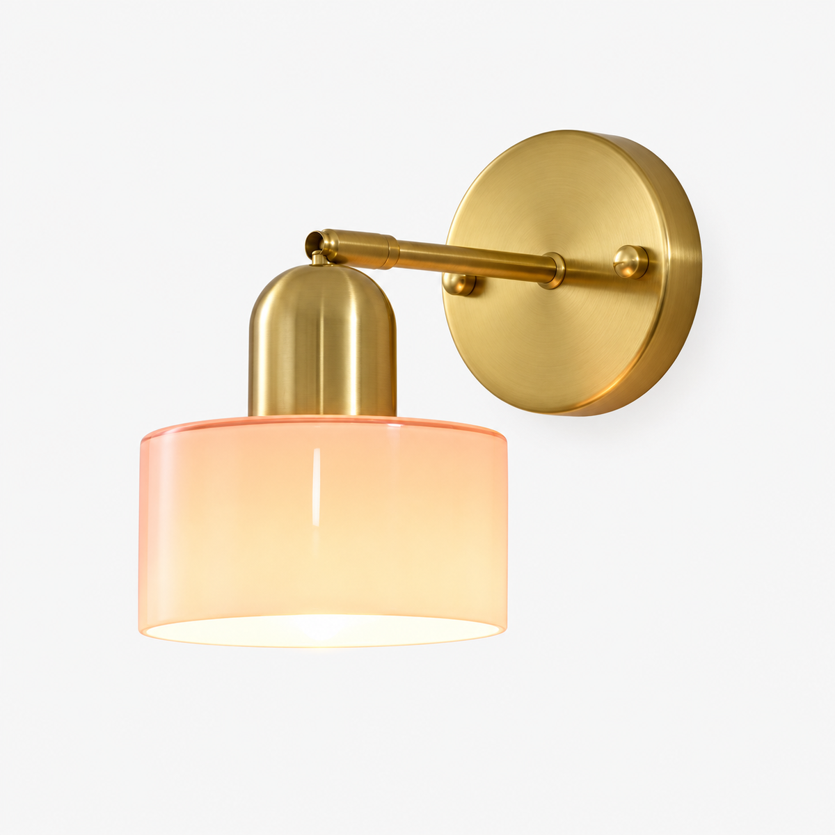 Bauhaus Colored Glass Wall Lamp - Modern Flush Mount Light