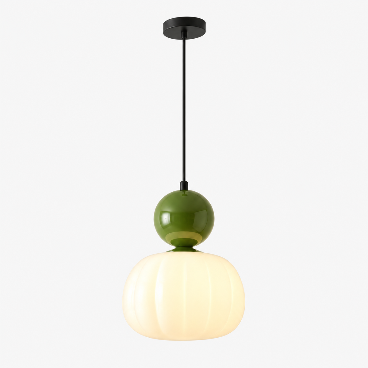 Art Deco Pendant Light - Iron & Acrylic, 1 or 3 Lights