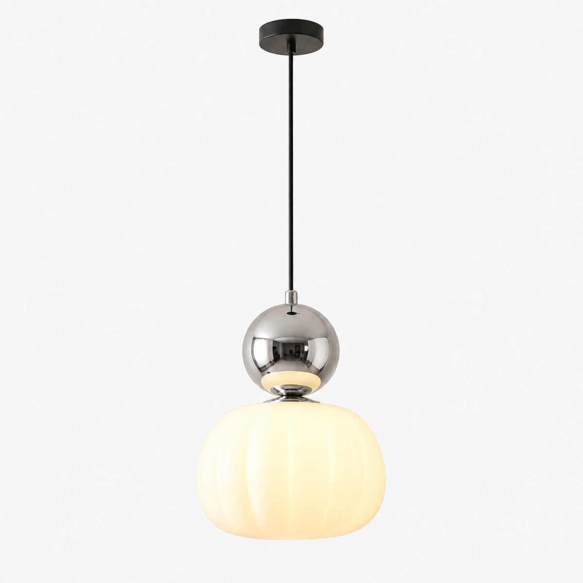 Art Deco Pendant Light - Iron & Acrylic, 1 or 3 Lights