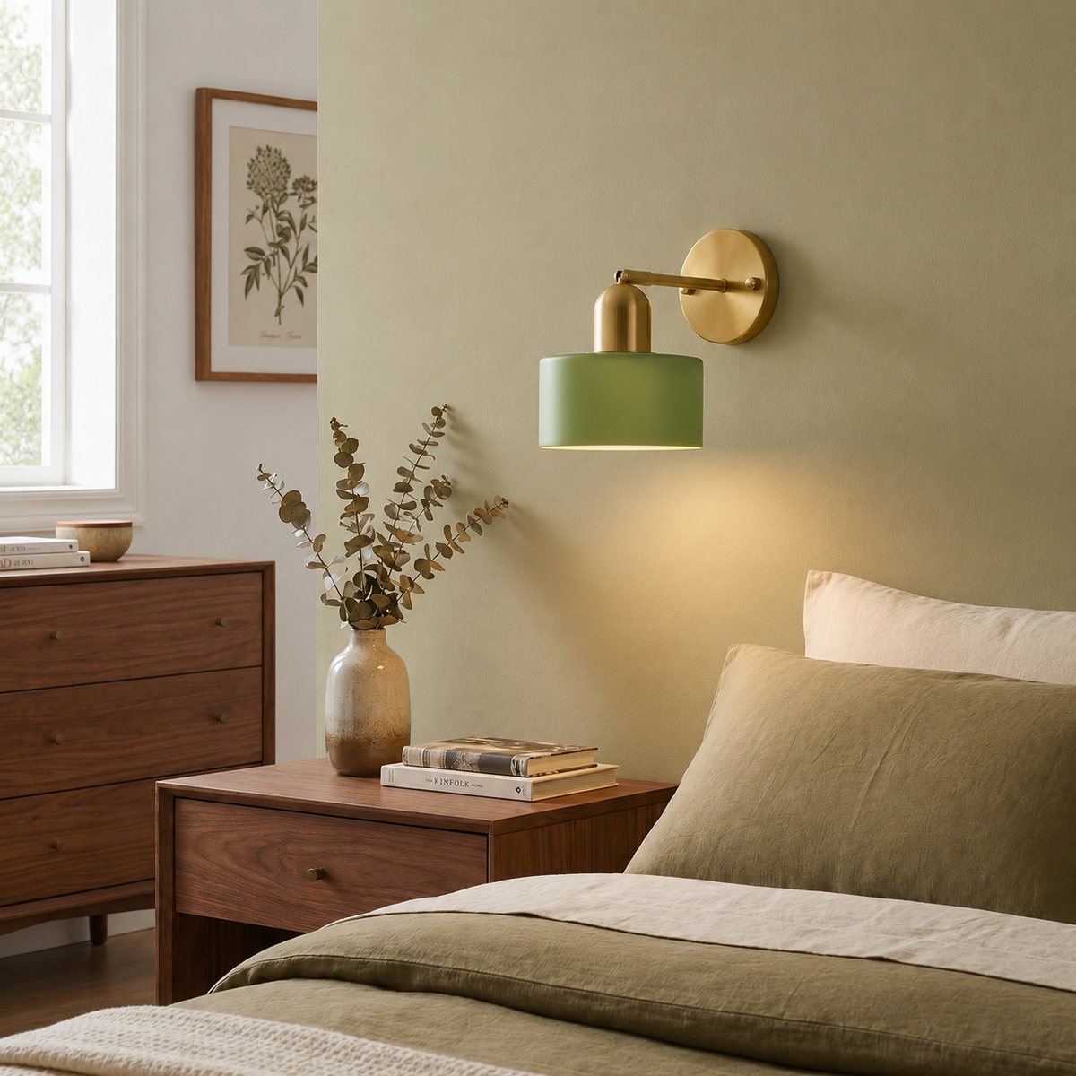 Bauhaus Colored Glass Wall Lamp - Modern Flush Mount Light