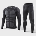 Men's Thermal Base Layer Set - Seamless, Moisture-Wicking