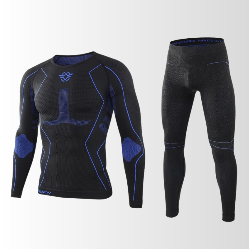 Men's Thermal Base Layer Set - Seamless, Moisture-Wicking