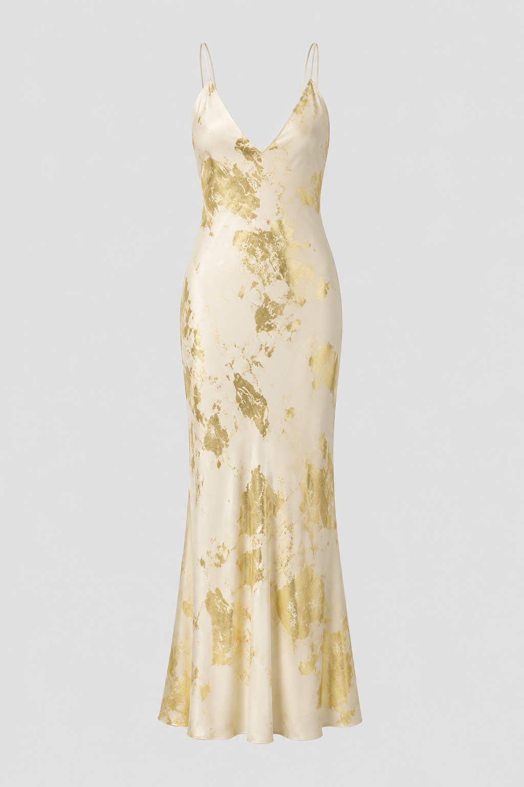 Deep V-Neck Spaghetti Strap Slip Dress