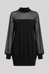 Elegant Long-Sleeve Dress