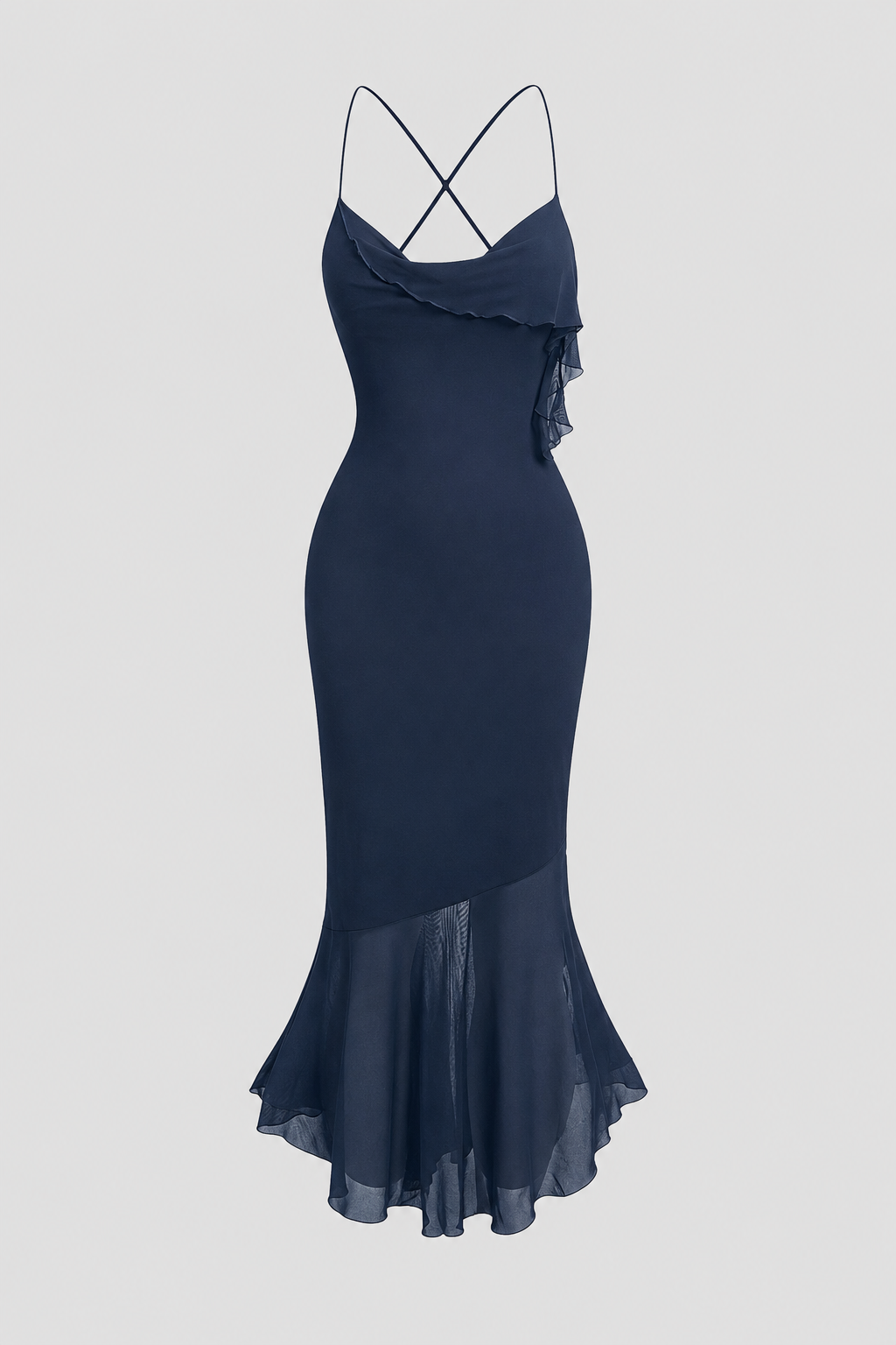 Elegant Sleeveless Cocktail Party Dress with Asymmetric Hem