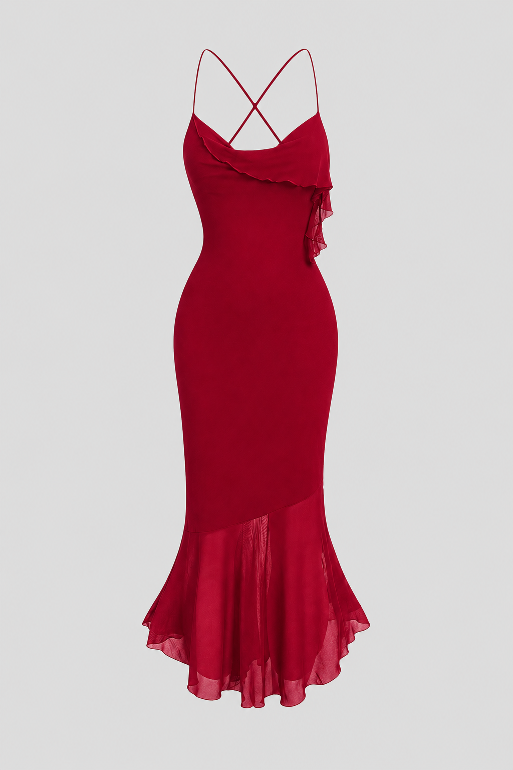 Elegant Sleeveless Cocktail Party Dress with Asymmetric Hem