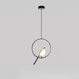 Golden Bird Pendant Lamp – LED Sculpture Ceiling Light