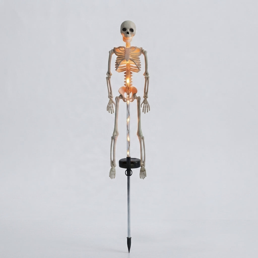 Solar Skeleton Garden Stake Light - LED Halloween Yard Decor
