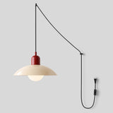 Mid Century Bauhaus Plug-In Pendant Light