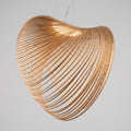Scandinavian Oak Rope Pendant Lamp – Modern Minimalist Ceiling Light