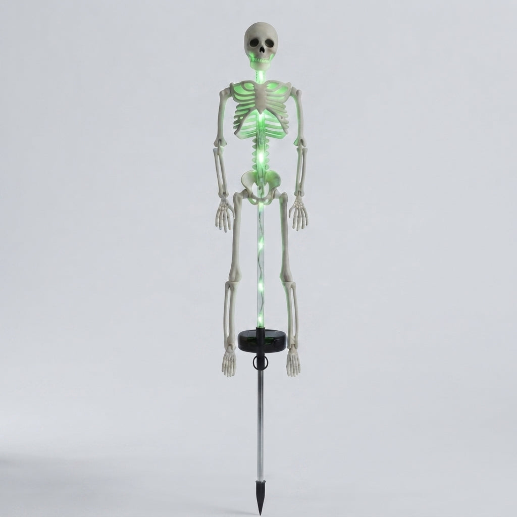 Solar Skeleton Garden Stake Light - LED Halloween Yard Decor
