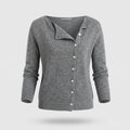 Women's Elegant Wool Cardigan - Lightweight Layering Piece