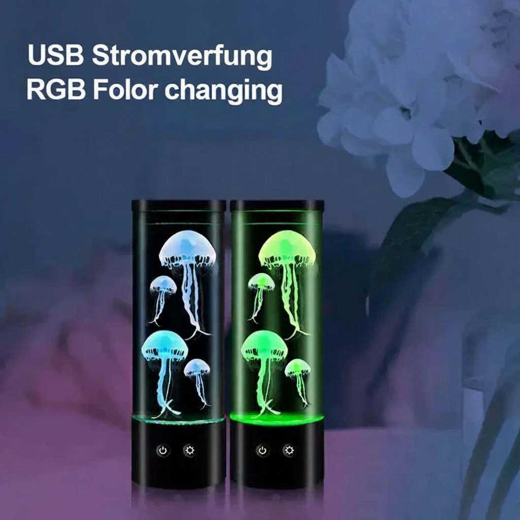 Jellyfish Aquarium LED Mood Lamp - Color Changing