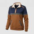 Women's Half-Zip Sweater with Sherpa Collar