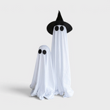 Glowing Ghost with Witch Hat - LED Halloween Decoration