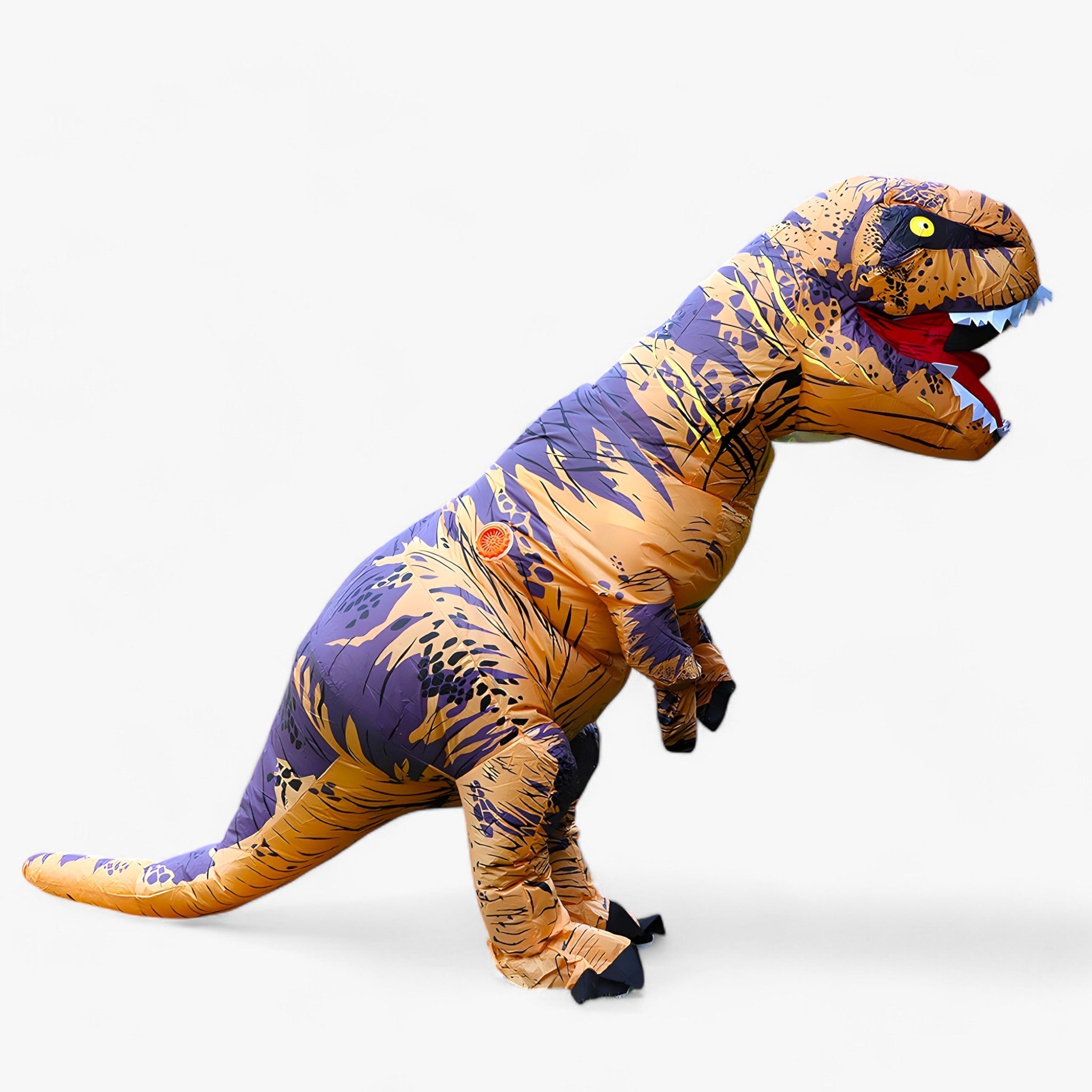 other : Opblaasbaar T-Rex Kostuum - Leuk voor Kinderen en Volwassenen - Bruin in van Pantino
