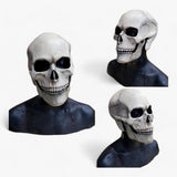 Full Skull Mask - Movable Jaw for a Terrifying Halloween Effect
