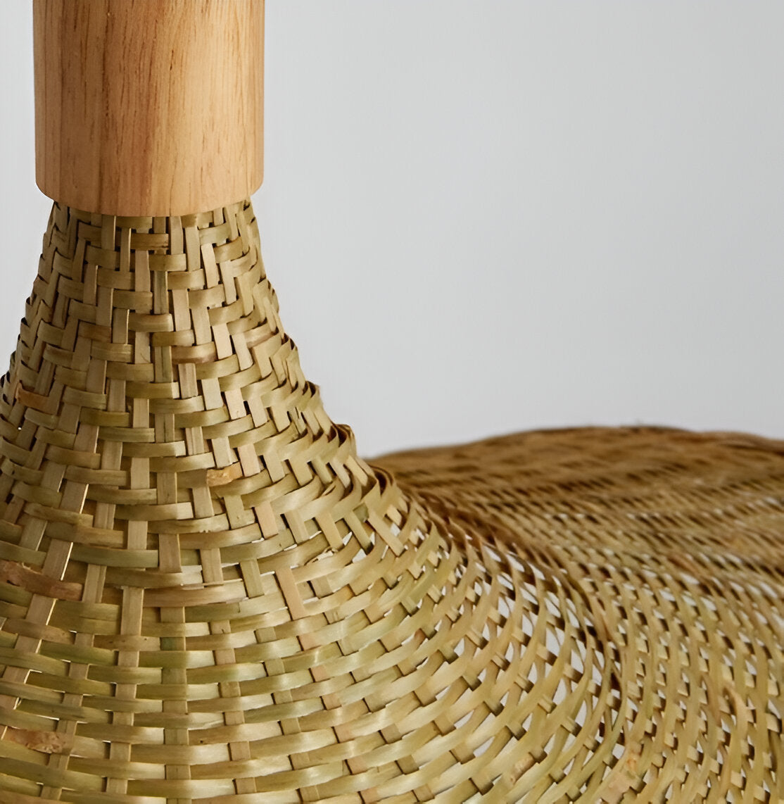 Handwoven Rattan Dome Pendant Light