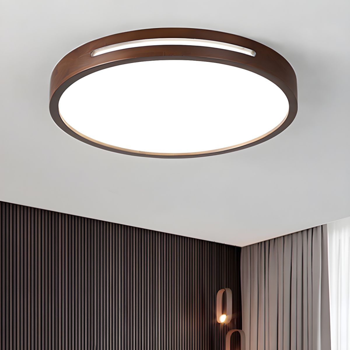 Kintaro - Wood Frame LED Flush Mount Ceiling Light