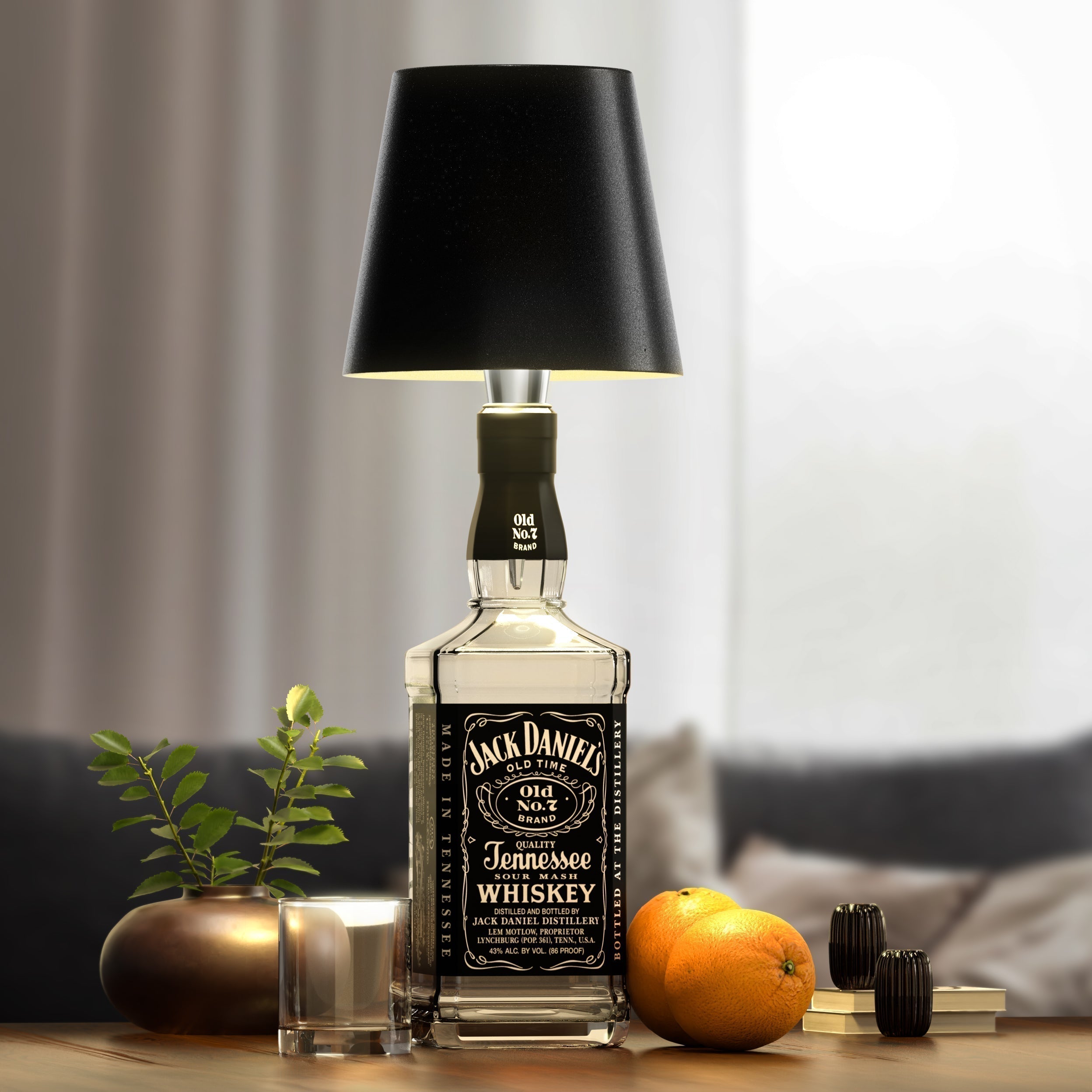 ARIA - Trådlampe til Flaske - Bærbar og Stilfuld Belysning - Sort - house & garden - {{ product_tags }