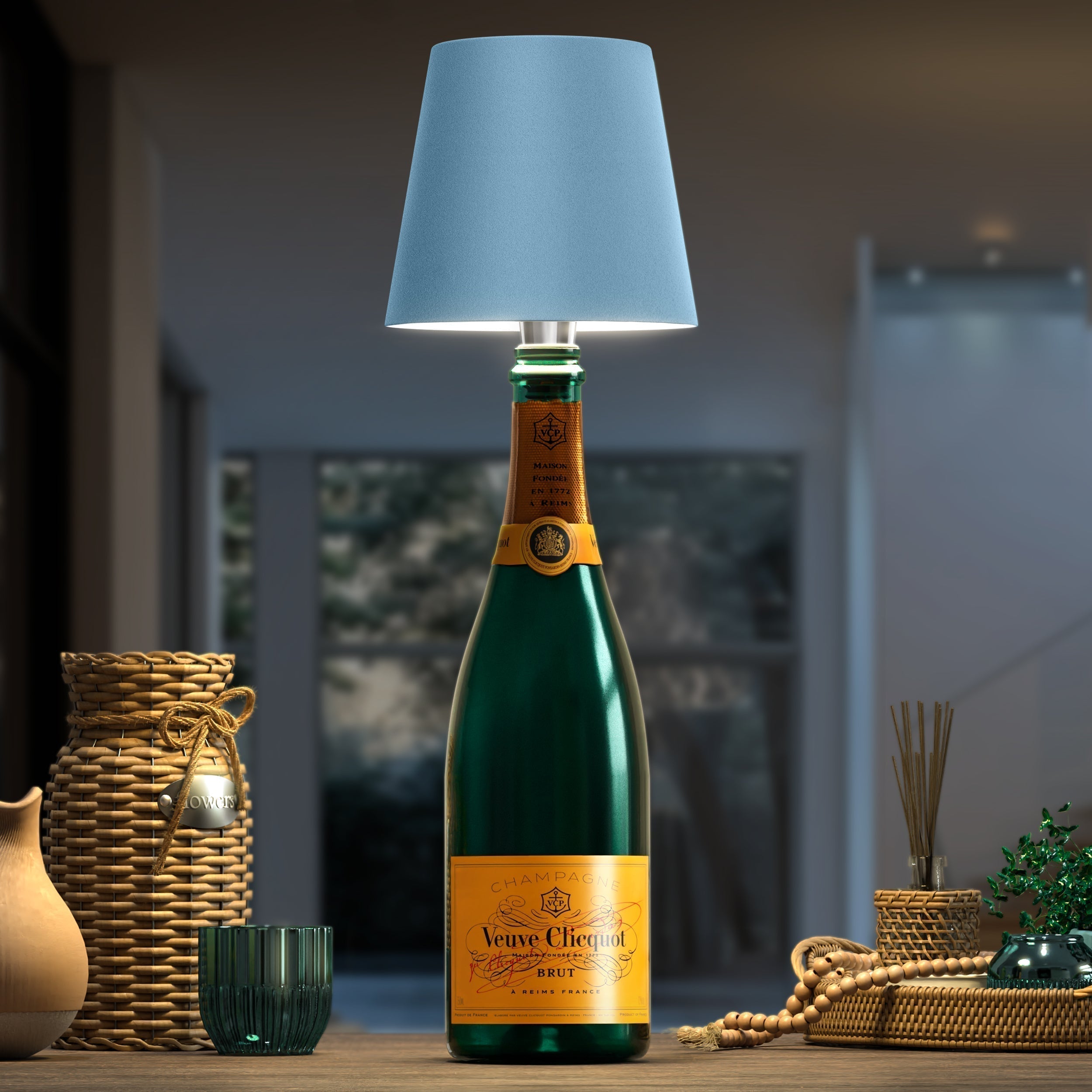 ARIA - Trådlampe til Flaske - Bærbar og Stilfuld Belysning - Roséguld - house & garden - {{ product_tags }