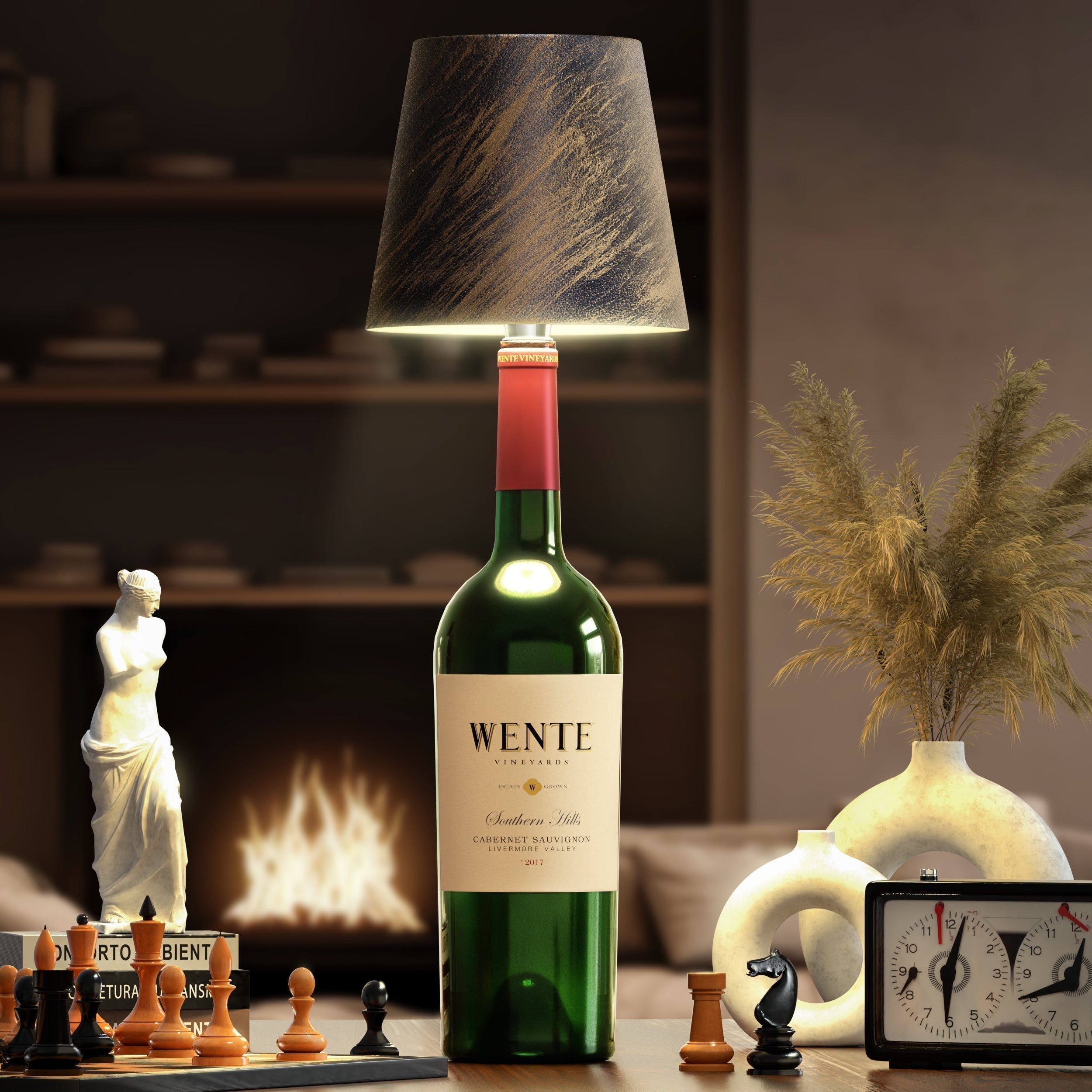 ARIA - Trådlampe til Flaske - Bærbar og Stilfuld Belysning - Guld - house & garden - {{ product_tags }