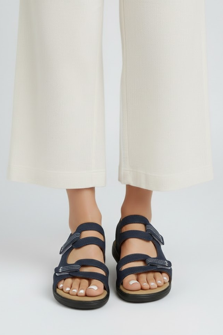 Women's Heeled Sandals – Open-Toe Summer Slip-On Shoes