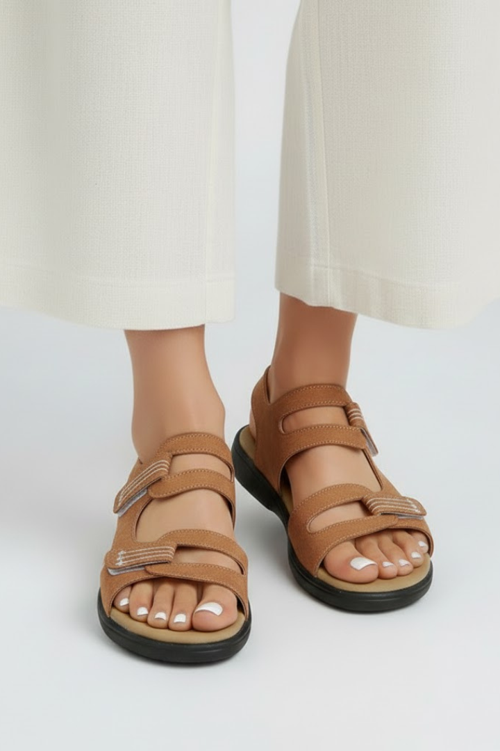 Women's Heeled Sandals – Open-Toe Summer Slip-On Shoes
