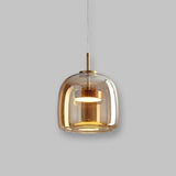 Luxury Glass & Metal Pendant Lamp - Elegant Hanging Light