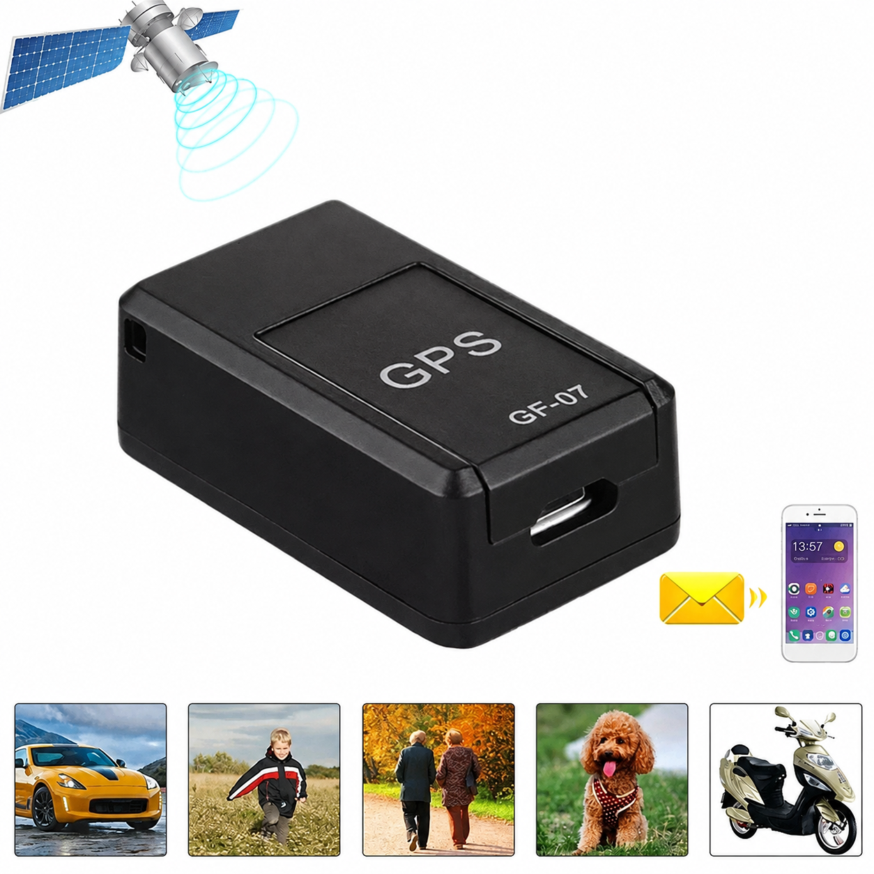 Magnetic Mini GPS Tracker - Worldwide Tracking | No Subscription Required