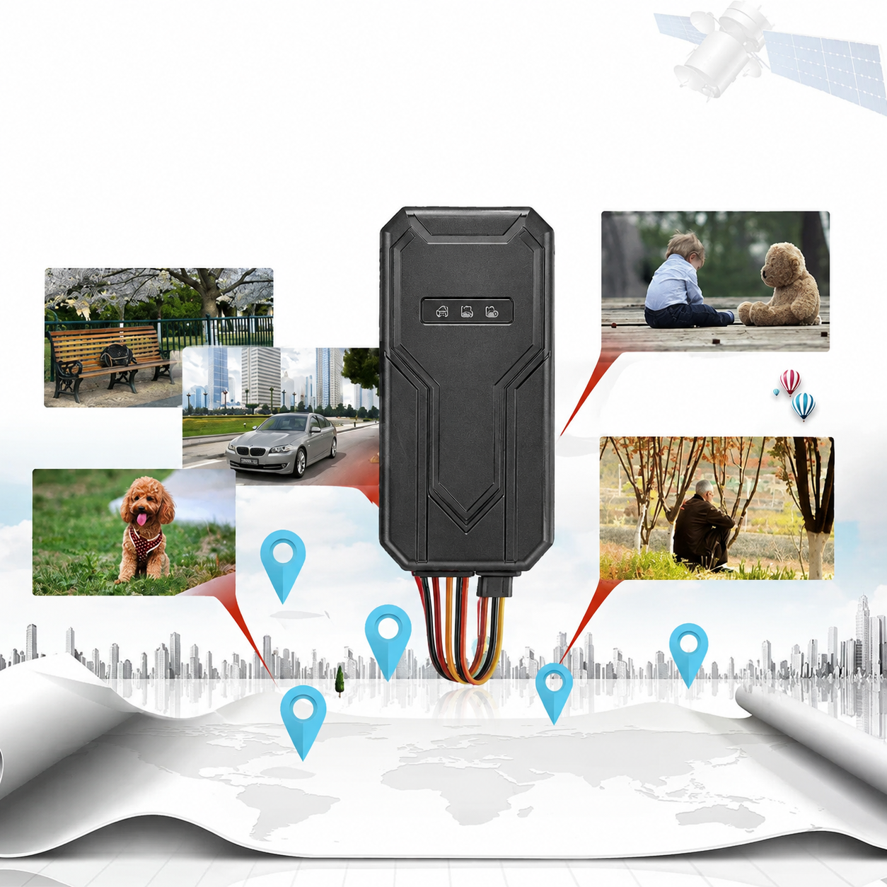 Magnetic Mini GPS Tracker - Worldwide Tracking | No Subscription Required
