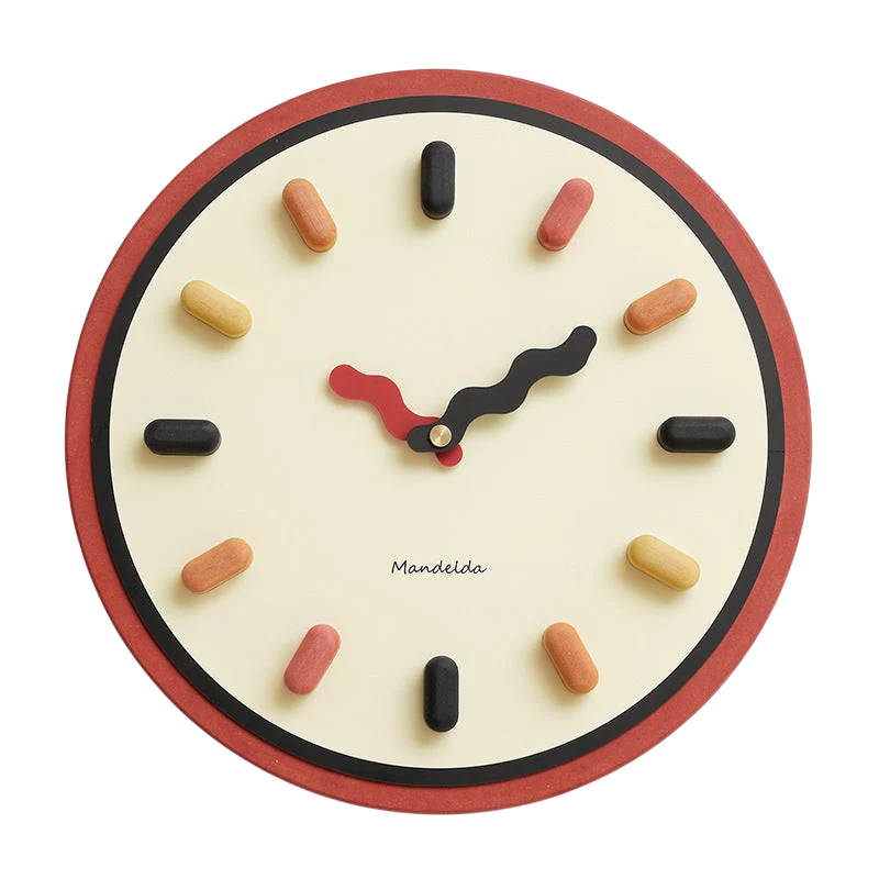 3D Nordic Wall Clock Silent Sweep for Living Room & Bedroom