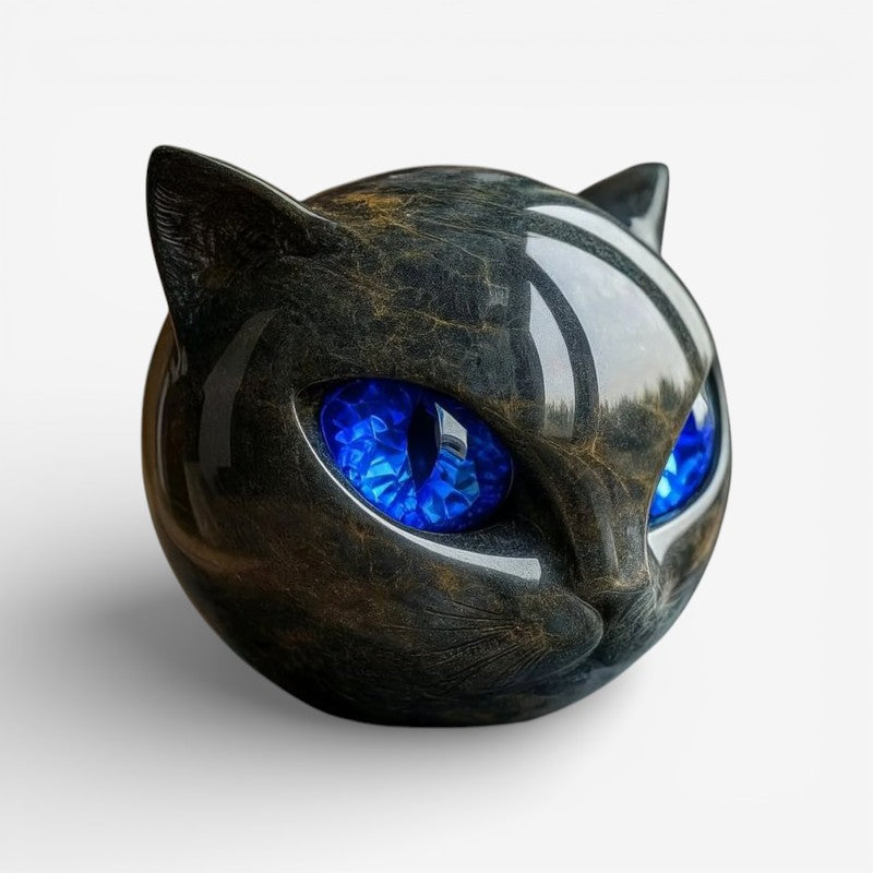 Miniature Resin Cat Decor Sculpture