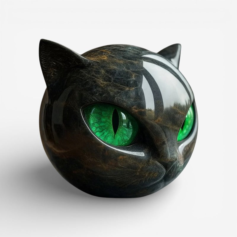 Miniature Resin Cat Decor Sculpture